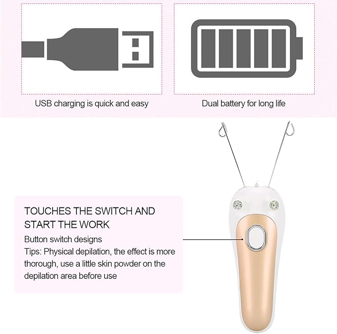 Electric Facial Threading Hair Remover