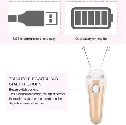Electric Facial Threading Hair Remover