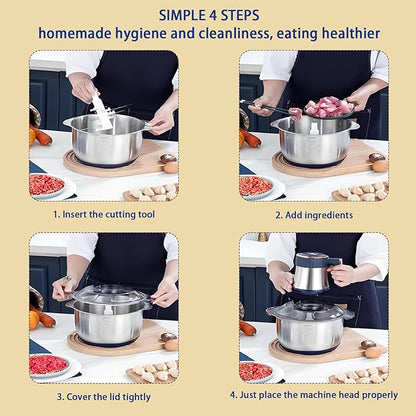 Premium Stainless Steel Food Chopper