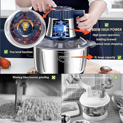 Premium Stainless Steel Food Chopper